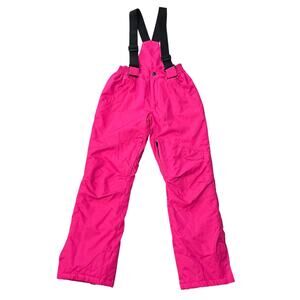 Arctic Queen Pink Outdoor Winter Snow Pants Ski Removable Bibs Girls